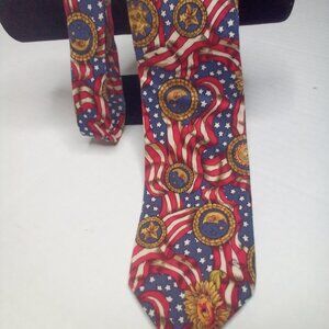 Tango by Max Raab Tie Necktie Red White Blue Cotton
